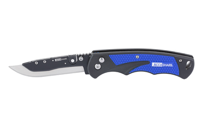 Accusharp 3.5" Razor Knife Blu/blk — Accusharp 3.5" Razor Knife Blu/blk