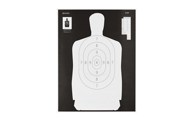 Action Tgt B34 Blk/wht Silho 100pk