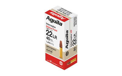 Aguila 22lr Intercpt 40gr Hp 50 โ Aguila 22lr Intercpt 40gr Hp 50