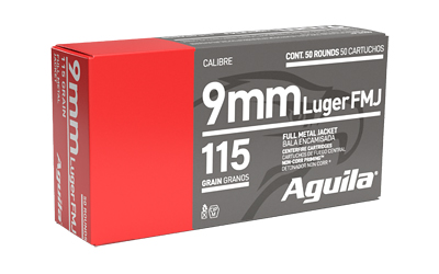 Aguila 9mm 115gr Fmj 50 โ Aguila 9mm 115gr Fmj 50