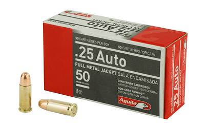 Aguila 25acp 50gr Fmj 50 โ Aguila 25acp 50gr Fmj 50