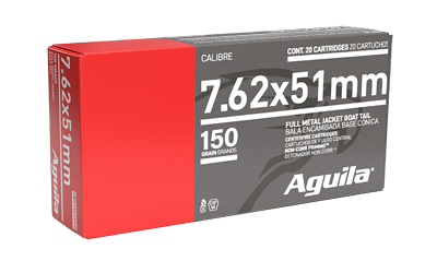 Aguila 762nato 150gr Fmjbt 20 โ Aguila 762nato 150gr Fmjbt 20