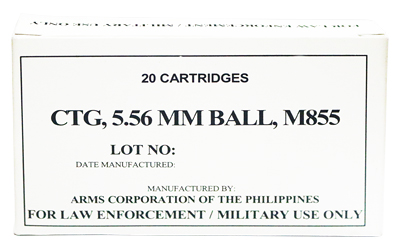 Armscor 556nato 62gr M855 20 โ Armscor 556nato 62gr M855 20