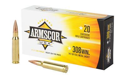 Armscor 308win 147gr Fmj 20 โ Armscor 308win 147gr Fmj 20
