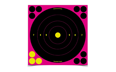 B/c Sht-n-c Bullseye Tgt Pink 6-8"