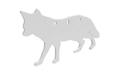 B/c Ar500 3/8" Silhouette Coyote Wht โ B/c Ar500 3/8" Silhouette Coyote Wht