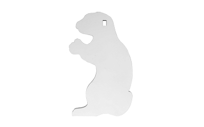 B/c Ar500 3/8" Silhouette Gopher Wht โ B/c Ar500 3/8" Silhouette Gopher Wht