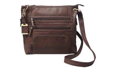 Bulldog Large Cross Body Purse Brn