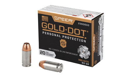 Spr Gold Dot 380acp 90gr Hp 20 โ Spr Gold Dot 380acp 90gr Hp 20