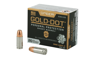 Spr Gold Dot 9mm+p 124g Hp Sb 20 โ Spr Gold Dot 9mm+p 124g Hp Sb 20