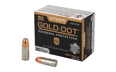 Spr Gold Dot 9mm+p 124gr Hp 20 โ Spr Gold Dot 9mm+p 124gr Hp 20