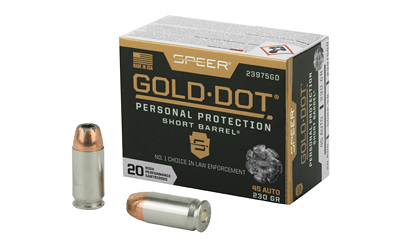 Spr Gold Dot 45acp 230g Hp Sb 20 โ Spr Gold Dot 45acp 230g Hp Sb 20