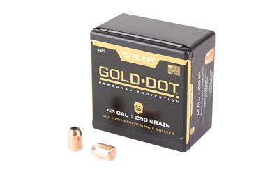 Spr Gold Dot .451 230gr Hp 100ct โ Spr Gold Dot .451 230gr Hp 100ct