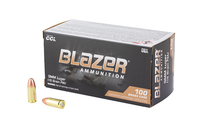 Blazer Brass 9mm 115gr Fmj 100 โ Blazer Brass 9mm 115gr Fmj 100