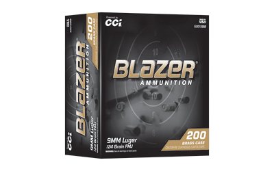 Cci Ammunition Blazer Brass 9mm 124gr Full Metal Jacket — 200