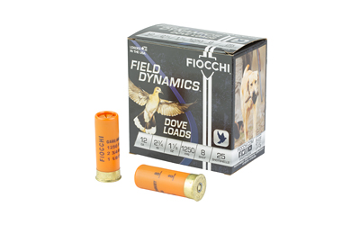 Fiocchi D&q 12ga 2.75" #8 25 โ Fiocchi D&q 12ga 2.75" #8 25