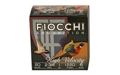 Fiocchi Hv Ld 20ga 2.75" #6 25 โ Fiocchi Hv Ld 20ga 2.75" #6 25