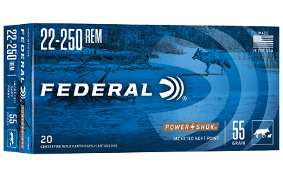 Fed Pwrshk 22-250rem 55gr Sp 20