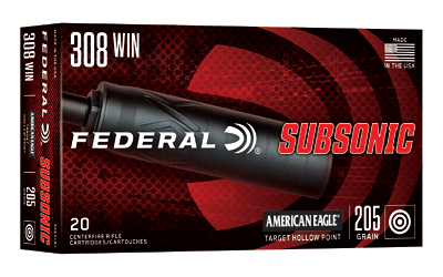 Fed Subsonic 308win 205gr Thp 20