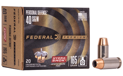 Fed Hydra-shok 40s&w 165gr 20 โ Fed Hydra-shok 40s&w 165gr 20
