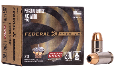 Fed Hydra-shok 45acp 230gr Hp 20 โ Fed Hydra-shok 45acp 230gr Hp 20