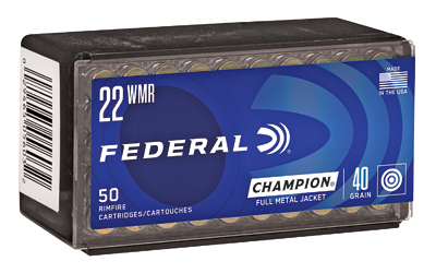 Fed Champ 22wmr 40gr Fmj 50 โ Fed Champ 22wmr 40gr Fmj 50