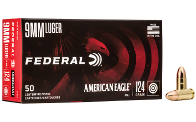 Federal American Eagle 9mm 124gr Full Metal Jacket