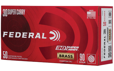 Fed Champ 30 Super Carry 90gr Fmj โ Fed Champ 30 Super Carry 90gr Fmj