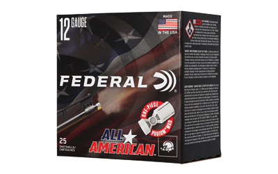 Fed All Amer 12ga 2.75" 1 1/8oz #8 โ Fed All Amer 12ga 2.75" 1 1/8oz #8