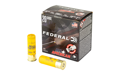 Fed All American 20ga 2.75" 7/8oz #8 โ Fed All American 20ga 2.75" 7/8oz #8