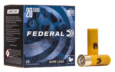 Fed Game Load 20ga 2 3/4" #7.5 25/ โ Fed Game Load 20ga 2 3/4" #7.5 25/