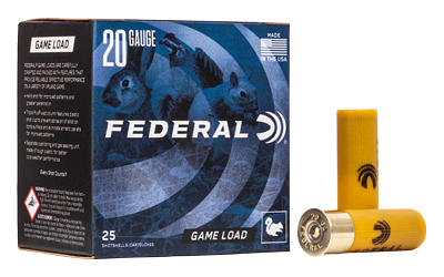 Fed Game Load 20ga 2 3/4" #8 25 — Fed Game Load 20ga 2 3/4" #8 25