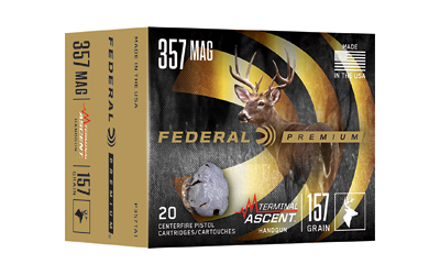 Fed Term Ascent 357mag 157gr 20 โ Fed Term Ascent 357mag 157gr 20