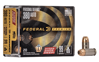Fed Hydra-shok Deep 380auto 99gr 20 โ Fed Hydra-shok Deep 380auto 99gr 20