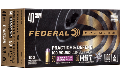Fed Prctc & Dfnd 40s&w Hst/syn 180gr โ Fed Prctc & Dfnd 40s&w Hst/syn 180gr