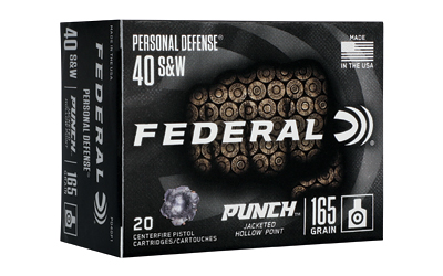 Fed Punch 40 S&w 165gr Jhp 20 โ Fed Punch 40 S&w 165gr Jhp 20