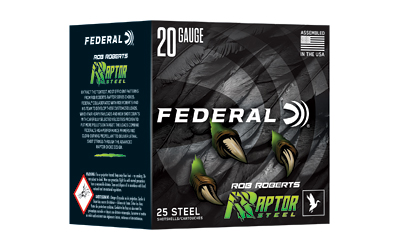 Fed Raptor Steel 20ga 3" 1oz #2 25 โ Fed Raptor Steel 20ga 3" 1oz #2 25