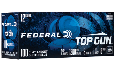 Fed Top Gun 12ga 2.75" #8 100 โ Fed Top Gun 12ga 2.75" #8 100