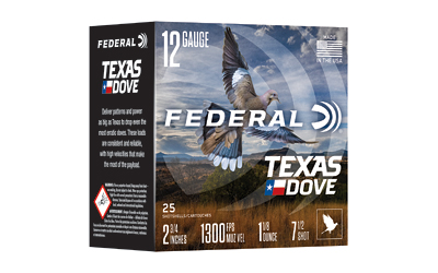Fed Tx Dove 12ga 2.75" 1 1/8oz #7.5 โ Fed Tx Dove 12ga 2.75" 1 1/8oz #7.5