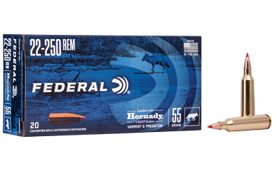 Fed V&p 22-250rem 55gr V-max 20 โ Fed V&p 22-250rem 55gr V-max 20