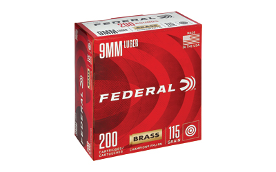 Federal Champion 9mm 115gr Full Metal Jacket — 200