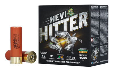 Hevi-hitter 12ga 3" 1.25oz #4 Tg/stl โ Hevi-hitter 12ga 3" 1.25oz #4 Tg/stl