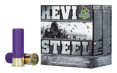 Hevi-steel 16ga 2.75" 15/16oz #2 โ Hevi-steel 16ga 2.75" 15/16oz #2