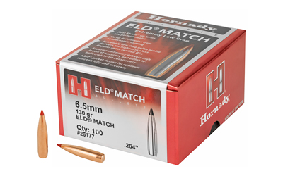 Hrndy Eld-m 6.5mm .264 130gr 100ct โ Hrndy Eld-m 6.5mm .264 130gr 100ct