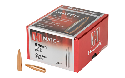 Hrndy Match 6.5mm .264 140gr 100ct โ Hrndy Match 6.5mm .264 140gr 100ct