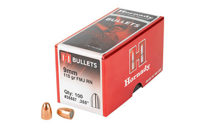 Hrndy Fmj-rn 9mm .355 115gr 100ct โ Hrndy Fmj-rn 9mm .355 115gr 100ct
