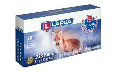 Lapua 223 Rem 55gr Fmj 20 โ Lapua 223 Rem 55gr Fmj 20