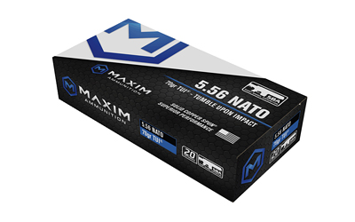 Maxim 5.56nato 70gr Tui Sba 25 โ Maxim 5.56nato 70gr Tui Sba 25