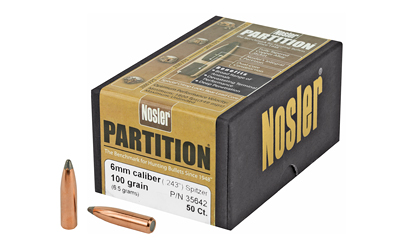 Nosler 6mm 100gr Sp Partition 50ct โ Nosler 6mm 100gr Sp Partition 50ct