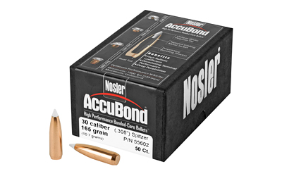 Nosler 30 Cal 165gr Accubond 50ct โ Nosler 30 Cal 165gr Accubond 50ct